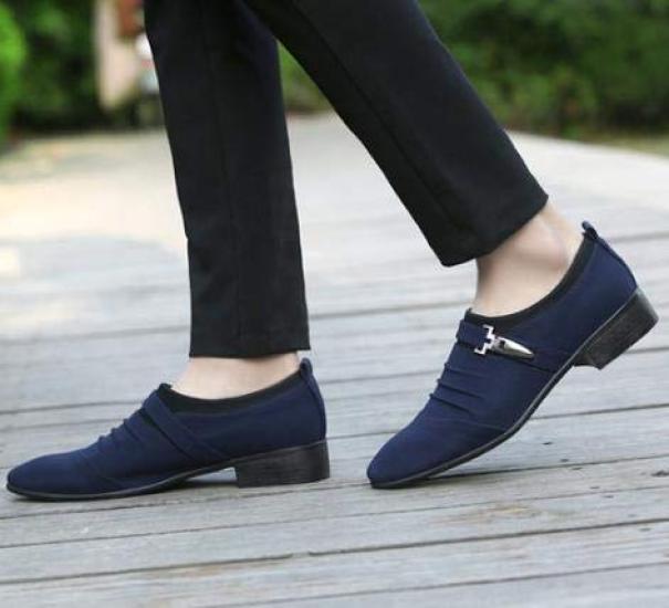 Suede Casual Shoes Business Shoes Monk Strap Walking Shoes Insole Secret Mesh Thin Breathable Lightweight Insole Wide Fit High Instep Long Nose Wide