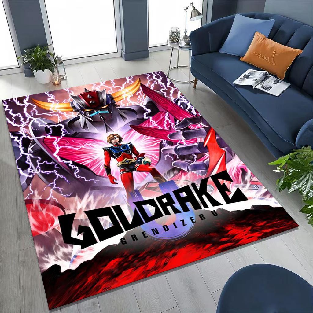2026 New UFO Robot Grendizer U Cartoon Rug for Bedroom Living Room Sofa Home Doormat Decor,Large Kids Play Non-slip Floor Mat