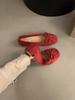 Gentle Ballet Flats Bow Shallow Mouth Single Shoes Spring and Summer New Large Size Soft Sole Beanie Shoes Women
