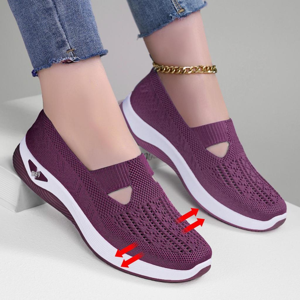 Women's Large-Size Breathable Mesh Shoes with Soft Soles for Comfort