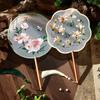Traditional Chinese-Style Embroidered Fan, Classical Fan with a Fairy-Like Feel, Suitable for Hanfu, Qipao, and Ancient Costumes, Summer Small Dance