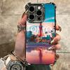 Osaka Tokyo Japan Scenery Plating Phone Case For Iphone 16 17 Pro Max Air 16E 14 15 Plus 12 13 Mini Anti-Fall Airabag Cover