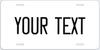 Custom Aluminum Car Tag Personalized Front License Plate Metal Wall Decor for Garage