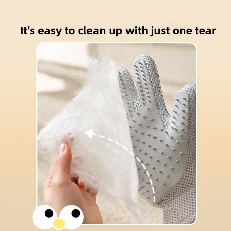 Double-sided Available Cat Bath Anti-scratch Massage To Remove Floating Hair Stroking Cats Gloves Dog Grooming Cleaning Beauty Products