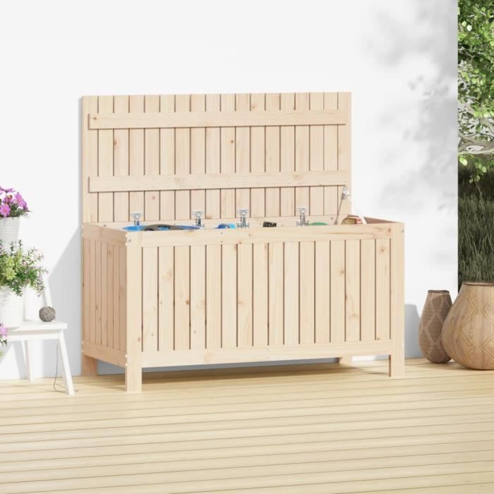 VidaXL Garden Storage Box 115x49x60 Cm Solid Pine Wood 823836