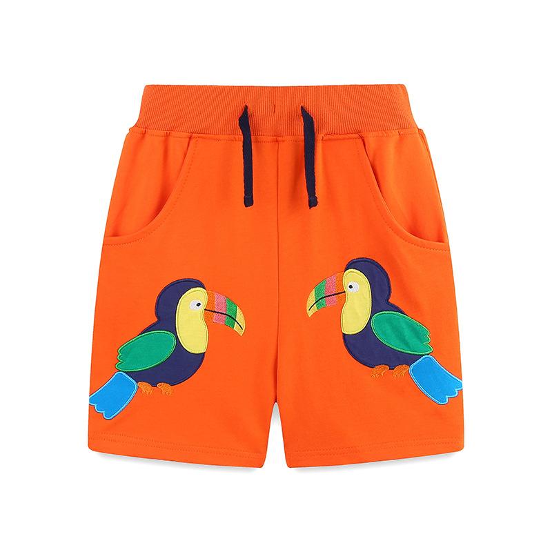 

Summer New Arrivals Boys Shorts Medium-Small Children s Sports Trousers Fashion Embroidered Children s Trousers 7Y(125cm)