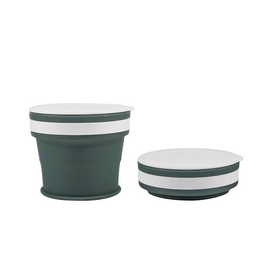 170ml/270ml/350ml Skládací odnímatelný silikonový kelímek na vodu pro potravinářský styk, hrnek na pití, domácí potřeby