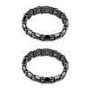 2x Black Magnetic Bracelet Boost Natural Energy Stylish And Trendy Accessory Stylish Trendy