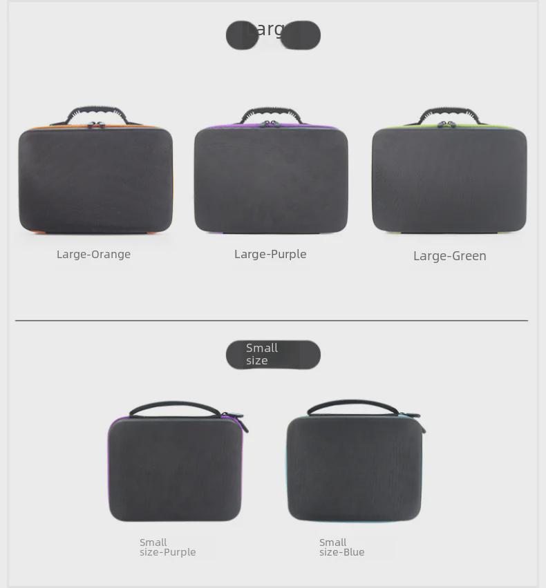 Portable EVA Essential Oil Bag - 30/60 Grid, 10ml Capacity, Shockproof, Hand-Held Storage Bag