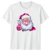 Modern Santa Christmas Holidays Unisexs TShirt Unisexs Tee Bubblegum Graphic Top