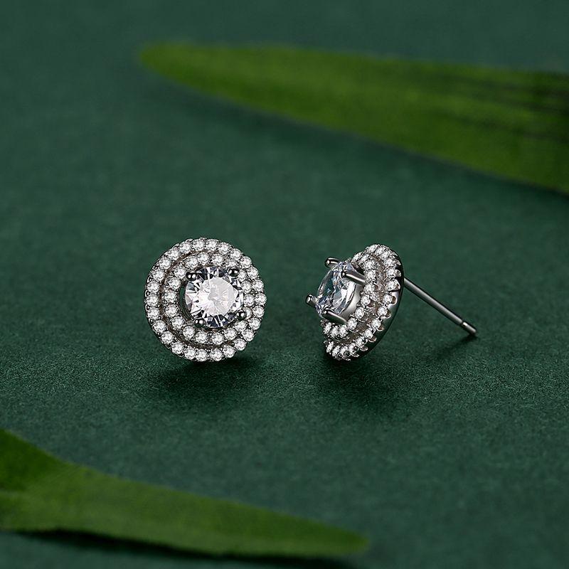 Tancise 925 Sterling Silver Zircon Earrings Drop Earrings For Women Wedding Party Gifts