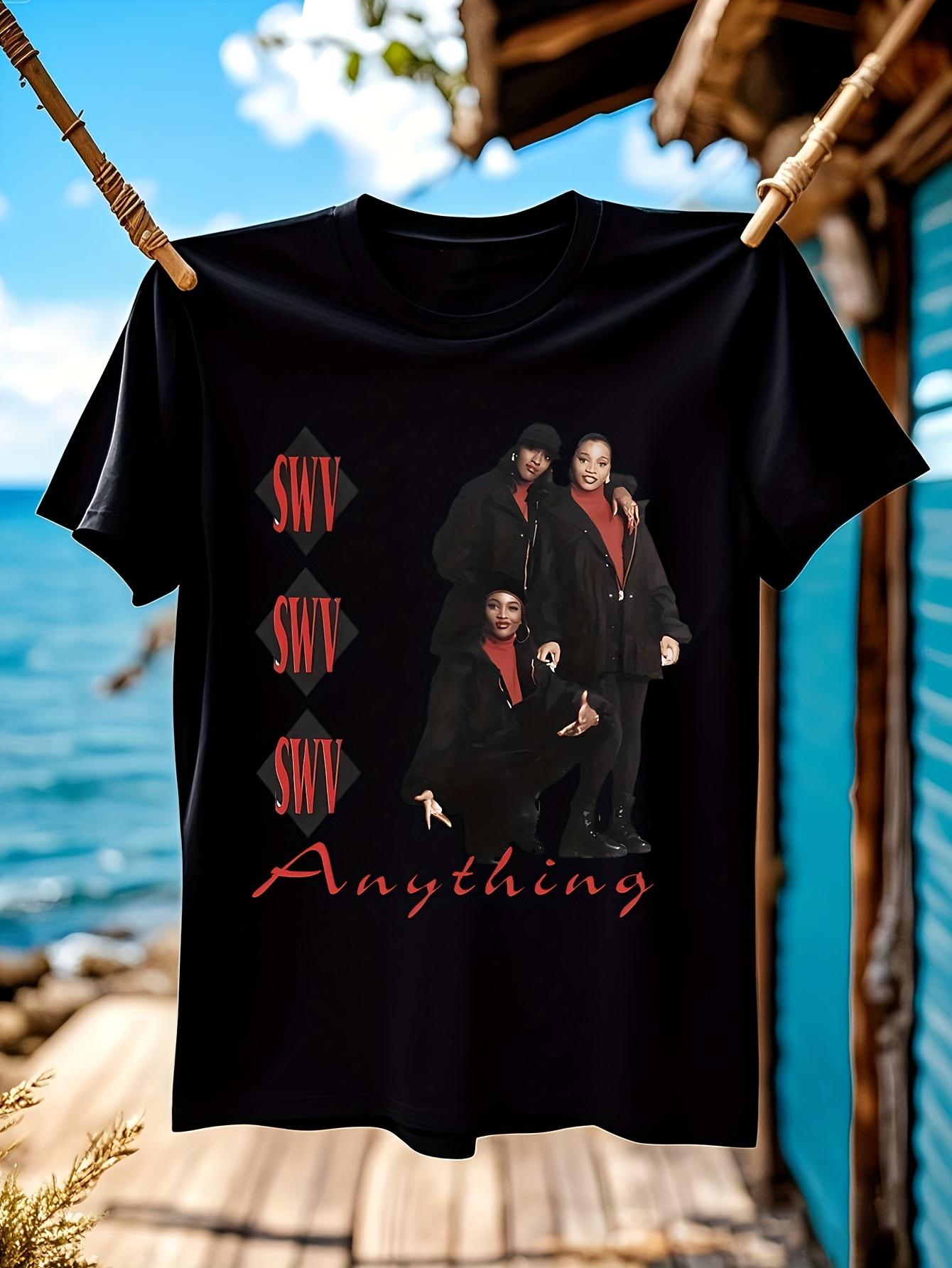Vintage SWV Band  Anything  Heavyweight Cotton Tshirt Ret... XXL