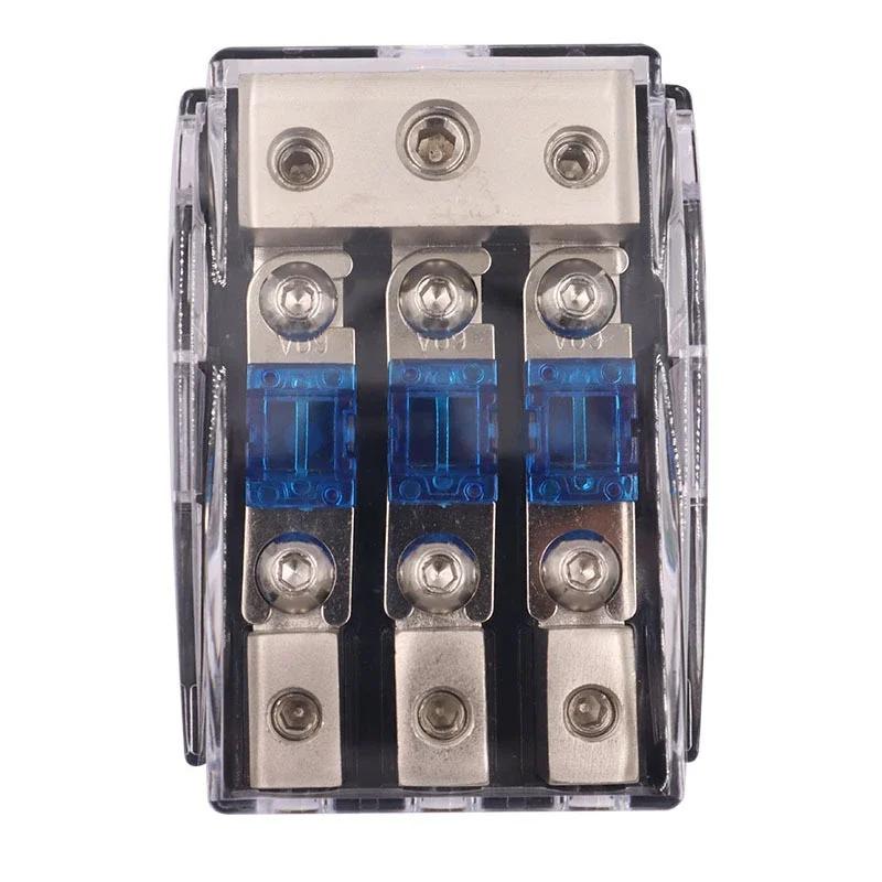 Auto-Audio-Modifikation Zinklegierung Vernickelung Mini-Sicherungshalter Stereo-Audio AFS-Sicherungshalter Stromverteilerblock Sicherungskasten