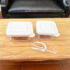 Practical Small Dollhouses Food Storage Containers Clear Sturdy Plastic Food Boxes Portable for Crafting Supplies