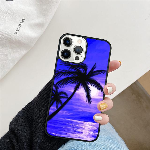 CALIFORNIA PALM TREES Phone Case Cover For iPhone 17 Air 15 16 14 13 12 Pro Max 11 Pro Max Plus Coque Shell
