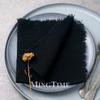 20pcs 32x32cm Cotton Gauze Table Napkins Bohemian Wedding Decor Vintage Western Style Bridal Party Dinner Cloth Accessories