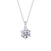 Moissanite Dia 6.5-9mm 1-3CT Woman Pendant Sier Necklace for Women Chains Party Bridal Fine Jewelry 925sterling Silver Necklace