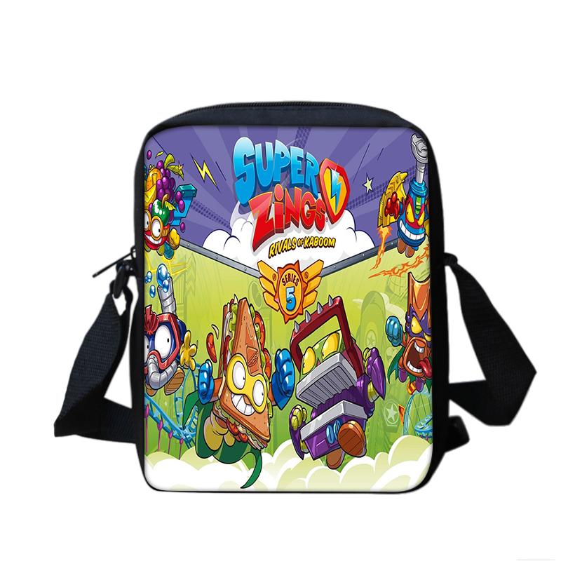 Super Zings Boy & Girl Cartoon Anime Printed Shoulder Bag Kids Casual Tote Phone Bag Men & Women Shopping bag Best Birthday Gift