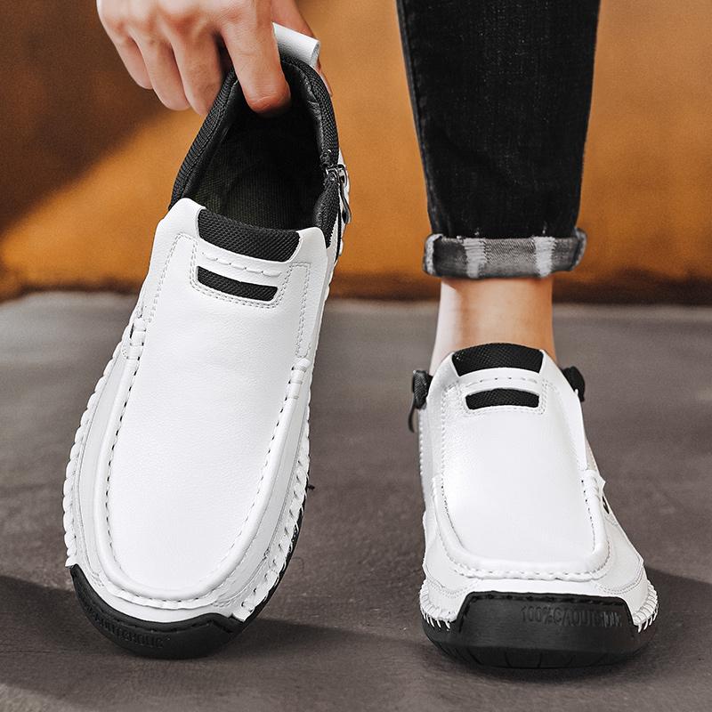 38-48 Handgefertigte Echte Lederstiefel Herrenschuhe Bequeme Stiefeletten Für Herren Freizeitschuhe Große Größen Werkzeugschuhe