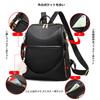 Manukori Women's Leather Backpack, Waterproof, Stylish, Large Capacity, 2-Way Shoulder Bag for Girls, Perfect for Commuting, School, or Travel, Black