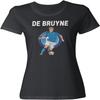 De Bruyne 11 Inspiriert - Napoli Fußballfans Tribut Damen Rundhals-T-Shirt