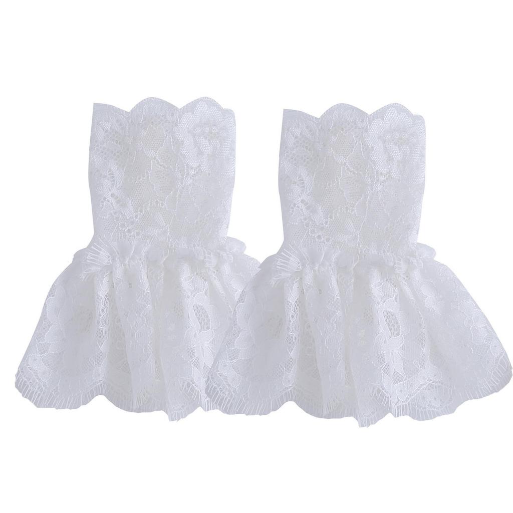 Pleated Mesh Lace Sleeve Cuffs for Nail Art Photography