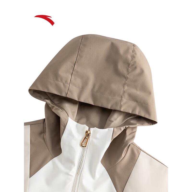 ANTA Women's Color Block Hooded Fleece Jacket
