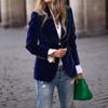 Elegant Women's Solid Color Suit Jacket - Fall/Winter 2025 Collection