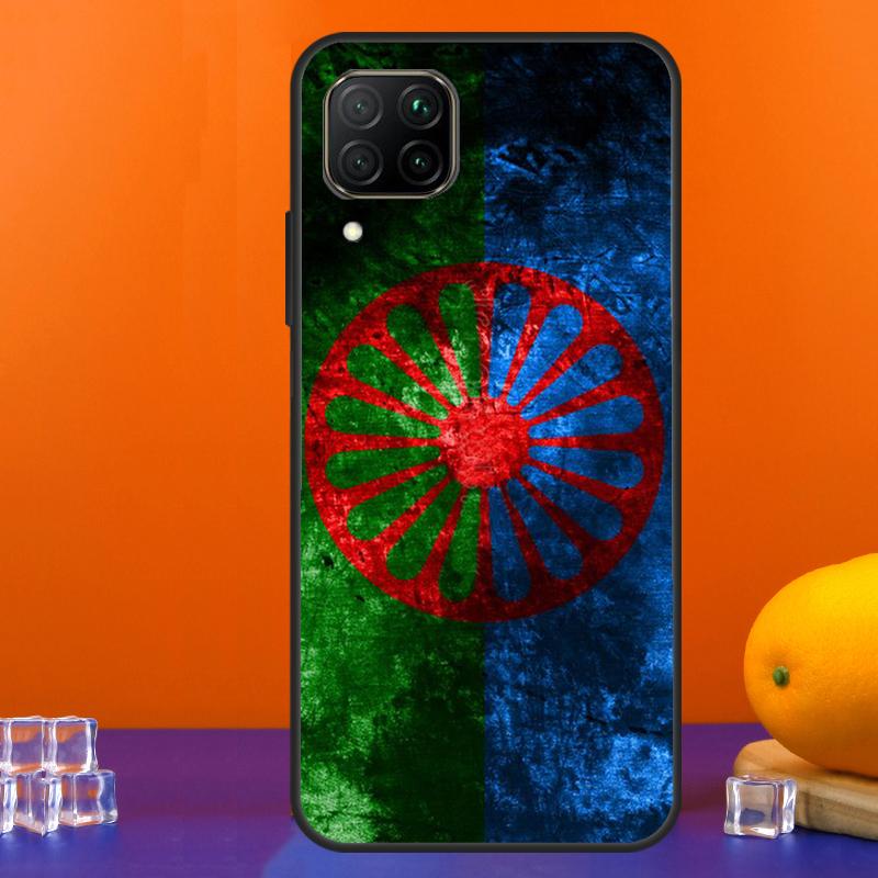 Gypsy Romani Roma Flag For Huawei Nova 12s 12i 11i 8i 9 10 SE Y91 Y90 Y60 Y70 Y72 Y61 P20 P40 Lite P30 P60 Pro Case