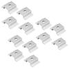 PV Panel Mid Mount Clamps 4Pcs Non-Slip Aluminum Solar Brackets Fits 30-40mm Panels for RV Solar Upgrade