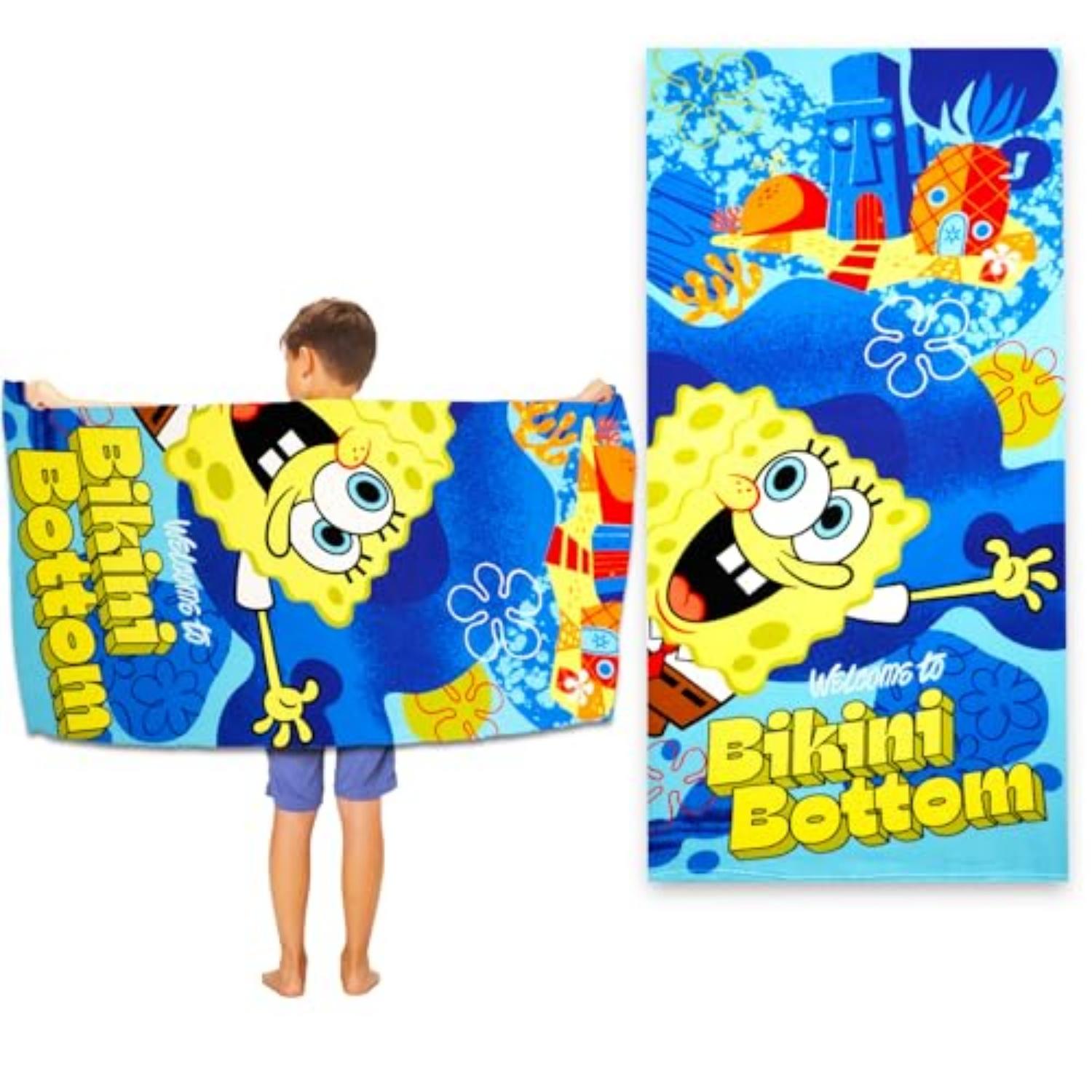 

Spongebob Beach Towel,Spongebob Beach Towel for Kids,Adults, Suitable For Beach,Yoga Mat W30*H60(CM)