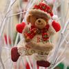 Xmas Tree Decoration Cute Bear Ornament Christmas Ornaments Lightweight Hanging Bear Decoration Tree Pendant Decoration for Home
