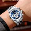 Neue Herren Quarzuhren Luxus Chronograph 30M Wasserdichte Armbanduhren Herrenuhr Reloj Hombre