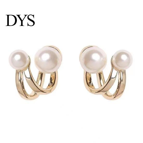 Wedding Earrings 1 Pair Women Stud Vintage High-end Royal Smooth Surface Imitation Pearl Bridal Female Jewelry Prom