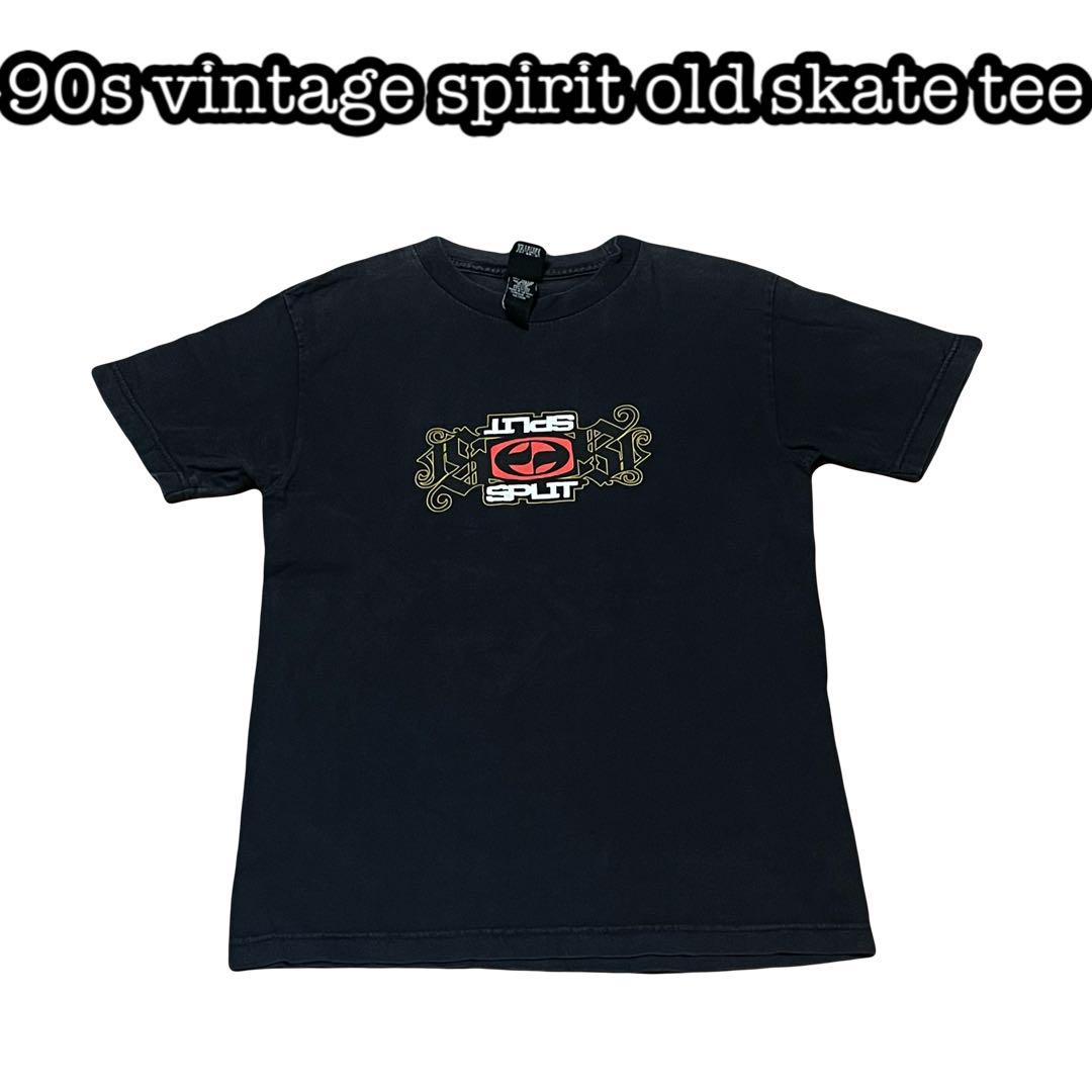 

[USED] 90s Y2K Vans Checkered Flag Overseas Limited Edition Black Old Tee