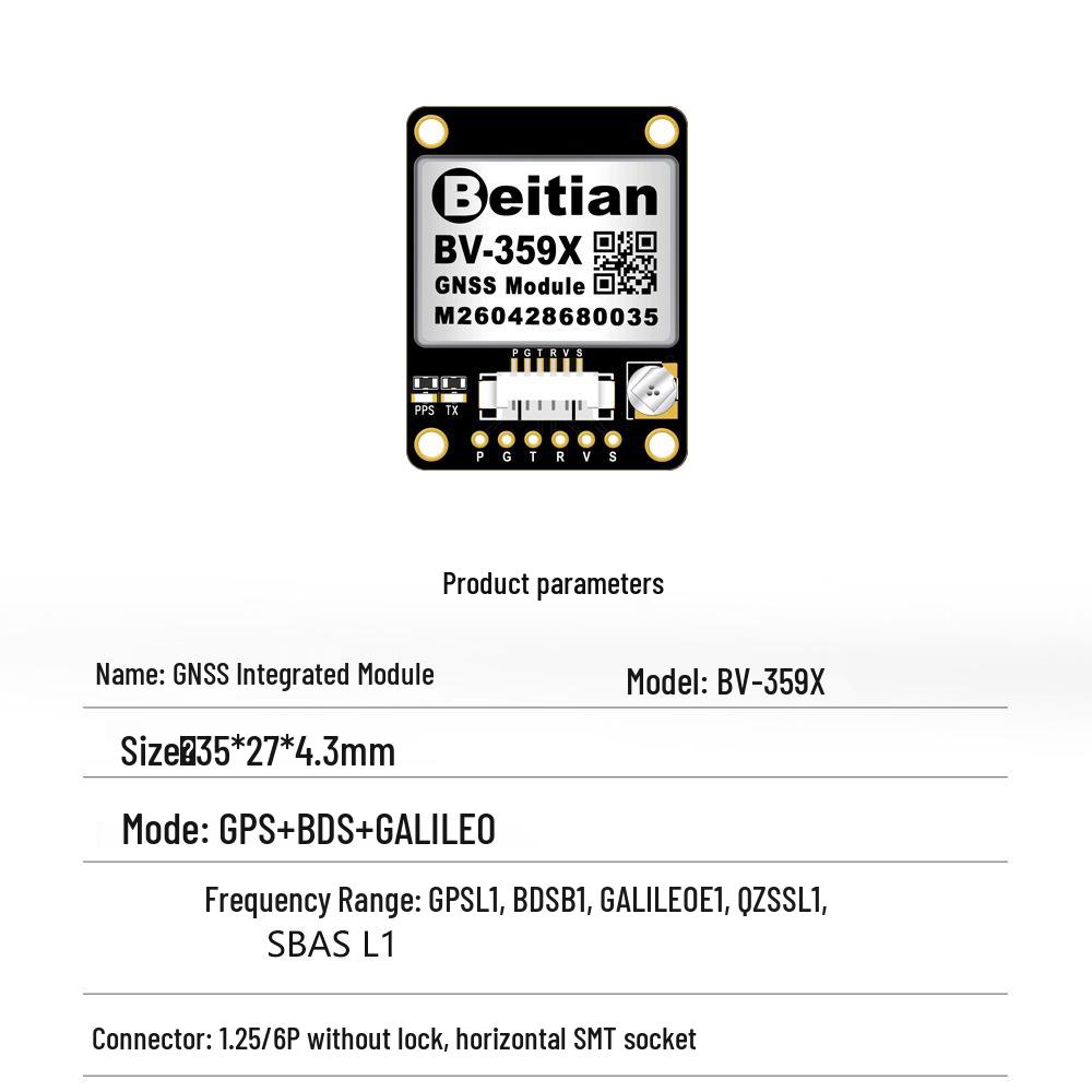 Beitian GPS Antenna with Integrated Beidou-3 TTL Microstrip Flash BD-220ZF