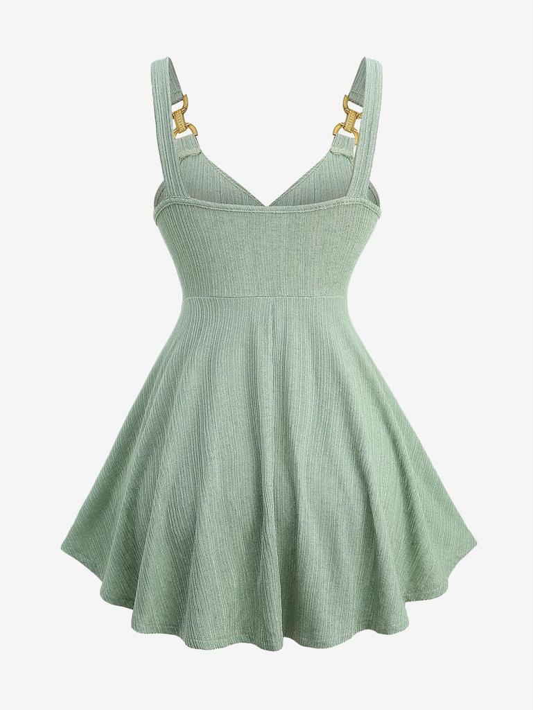 Rosegal Plus Size Ruffles Twist Textured Ribbed Tank Top