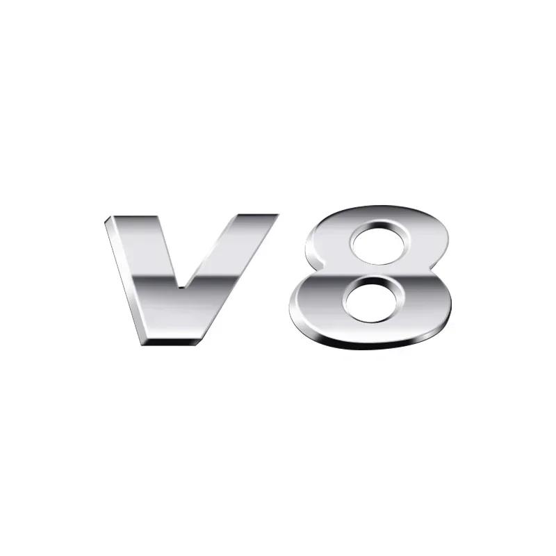 1Pc 3D ABS TIGUAN V6 V8 TSI TDI Car Letter Logo Sticker Tail Bumper Badge Auto Rear Trunk Emblem Styling Accessories