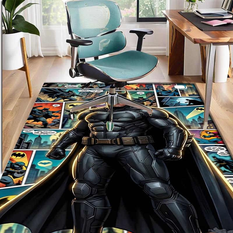 Superheroes Pattern Rug, Indoor/Outdoor Mat, for Picnic, Gameroom, Bedroom, Office, Living Room, Home Decor Carpet, Birthday Gift