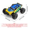 1 16 Scale RC Car, 2.4GHz 35KM H High Speed Electric 4WD Off Road Remote Control Truck with LED Lights, All Terrain RC
