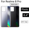 Marke- Für Realme 8 Pro Akku-Rückseite Gehäuse RMX3081 Akku-Rückseite Ersatz Mit Logo