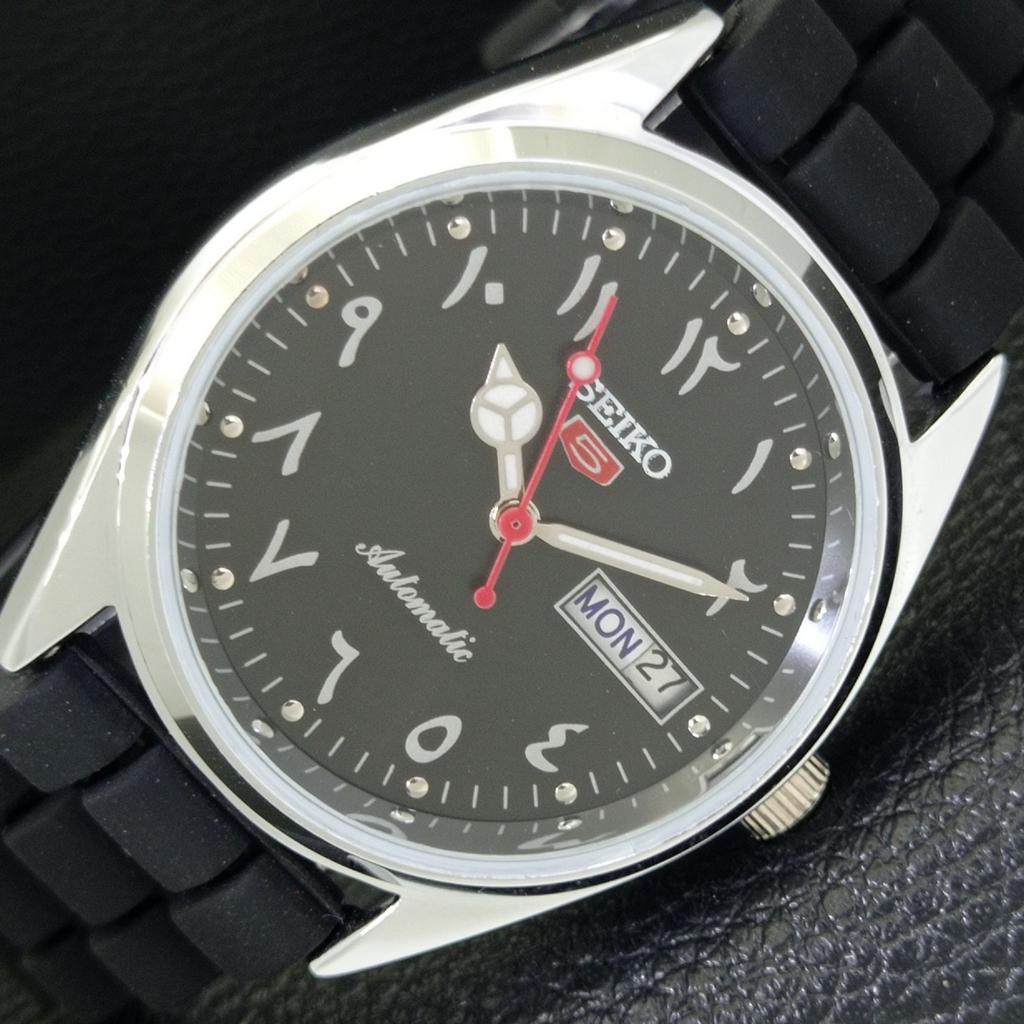

ЯПОНИЯ ВИНТАЖНЫЕ ВОССТАНОВЛЕННЫЕ SEIKO 5 АВТОМАТИЧЕСКИЕ 6309A МУЖСКИЕ ЧЕРНЫЕ ЧАСЫ a441207-4 Sk-a441207