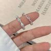 Vielseitiger Geometrischer Wellenring: Verstellbarer Wassertropfen Stapelbar für Trendigen Damen-Zeigefinger.
