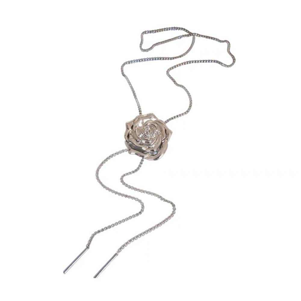 Sweet Butterfly Necklace Flower Women's Choker Temperament Y2K Tassel Necklace  Gifts