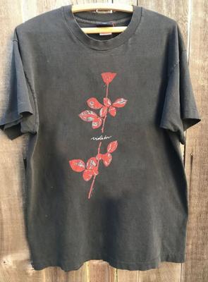 Vintage Depeche Mode Violator tişört unisex antrasit tişört QT2595