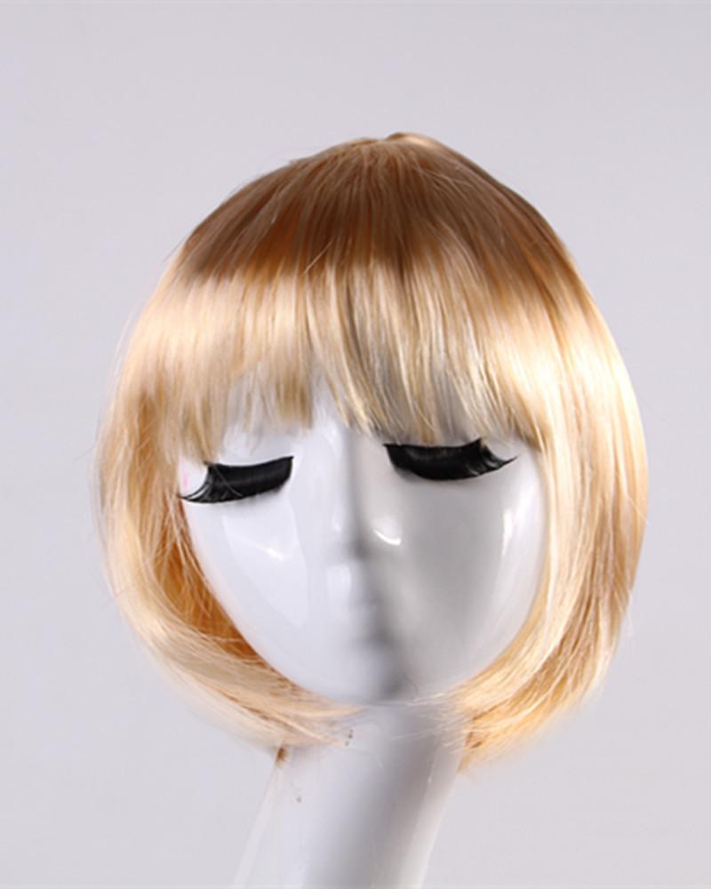 Parrucca Corta Sintetica BOB Completa Multicolore Cosplay Festa di Halloween Capelli Corti Parrucche Monocolore
