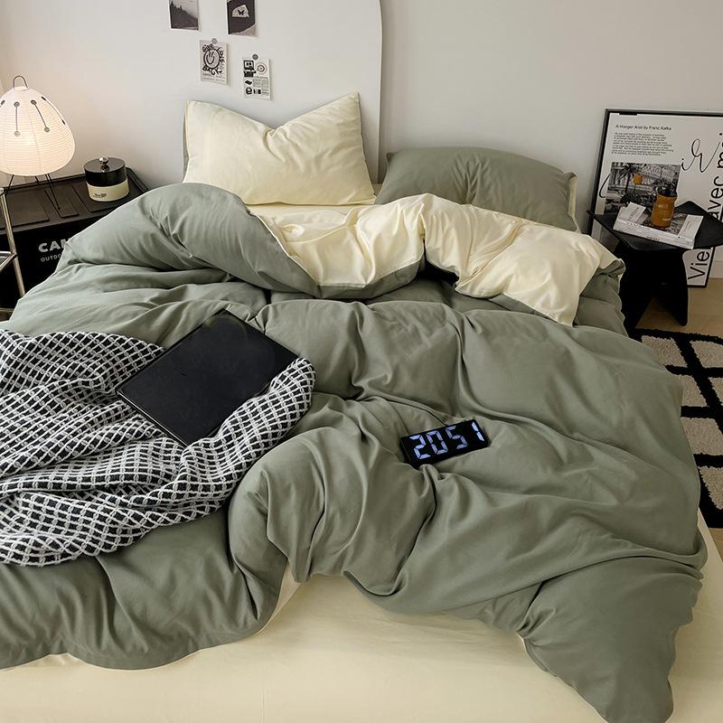 4-piece Cotton Bed Sheet Quilt Cover Student Dormitory Cotton Bed Hats Bedding