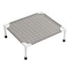 Elevated Dog Bed Sturdy Cooling Raised Dog Bed Detachable Washable Portable Pet Cot for All Seasons Square Pattern