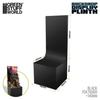Green Stuff World Square Display Stand with Back, 70mm x 70mm, Black, Hobby Accessory, GSWD-3474