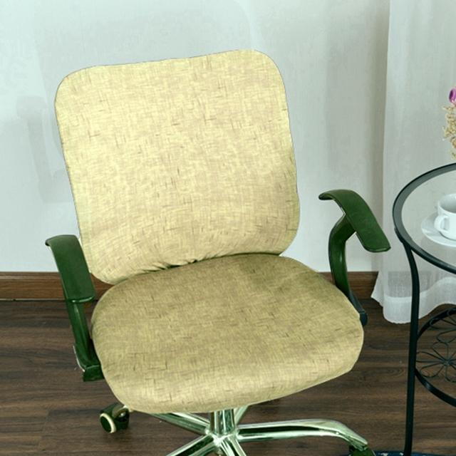 2pcs Set Universal Split Office Use Chair Cover Elastic Spandex Chair Back Cover +Seat Cover Anti -Dirty Office Use Computer Chair Cover